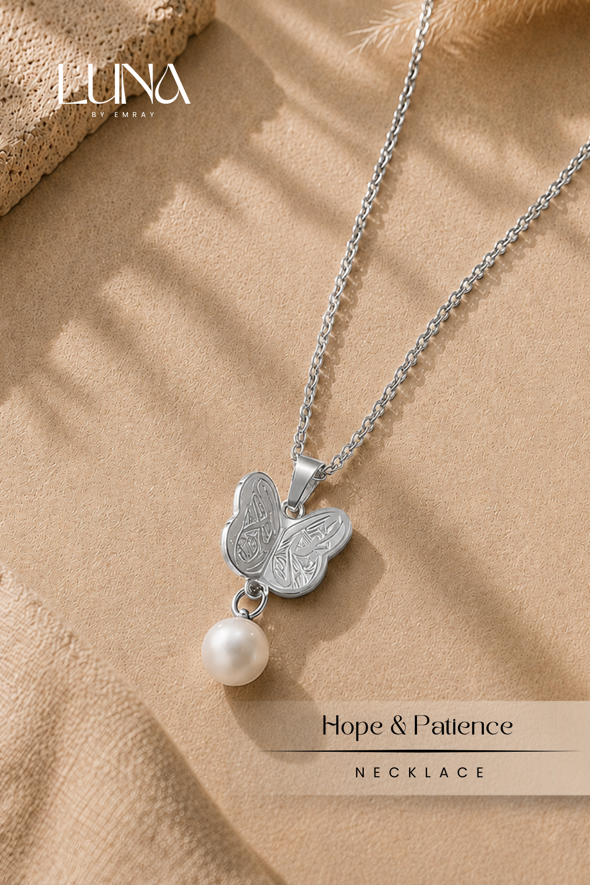 Luna: Wings of Hope & Patience Necklace & Earrings