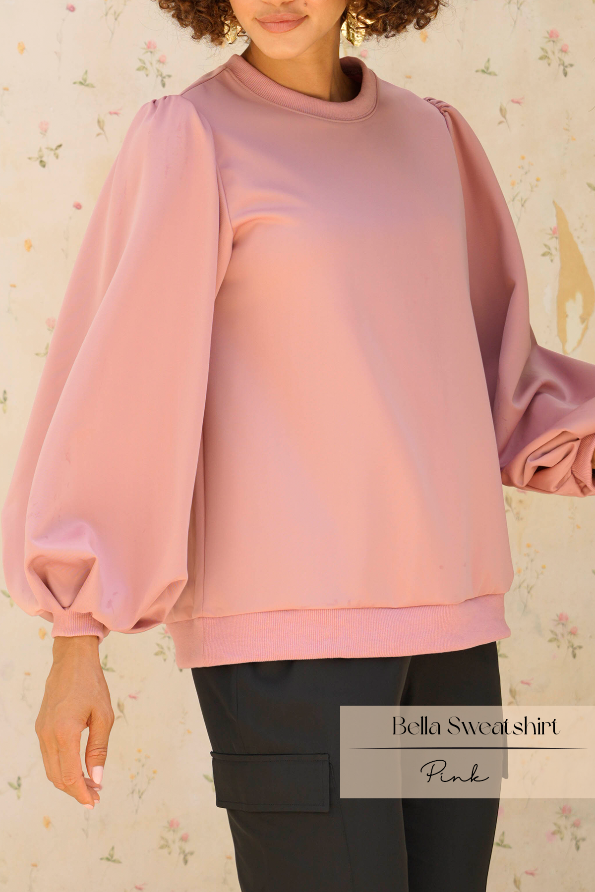 Bella Sweatshirt: Dusty Pink