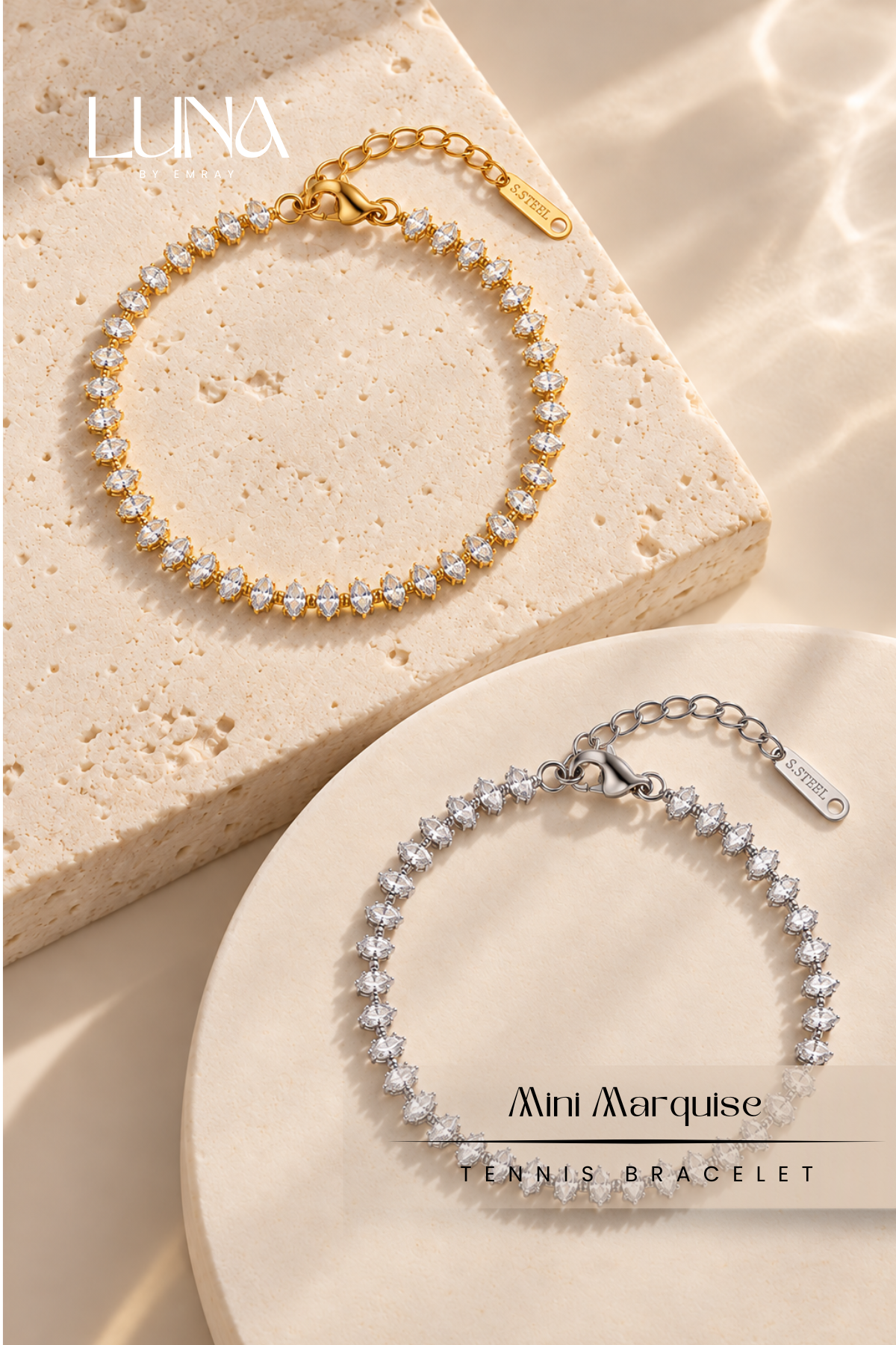 Luna: Mini Marquise Tennis Bracelet
