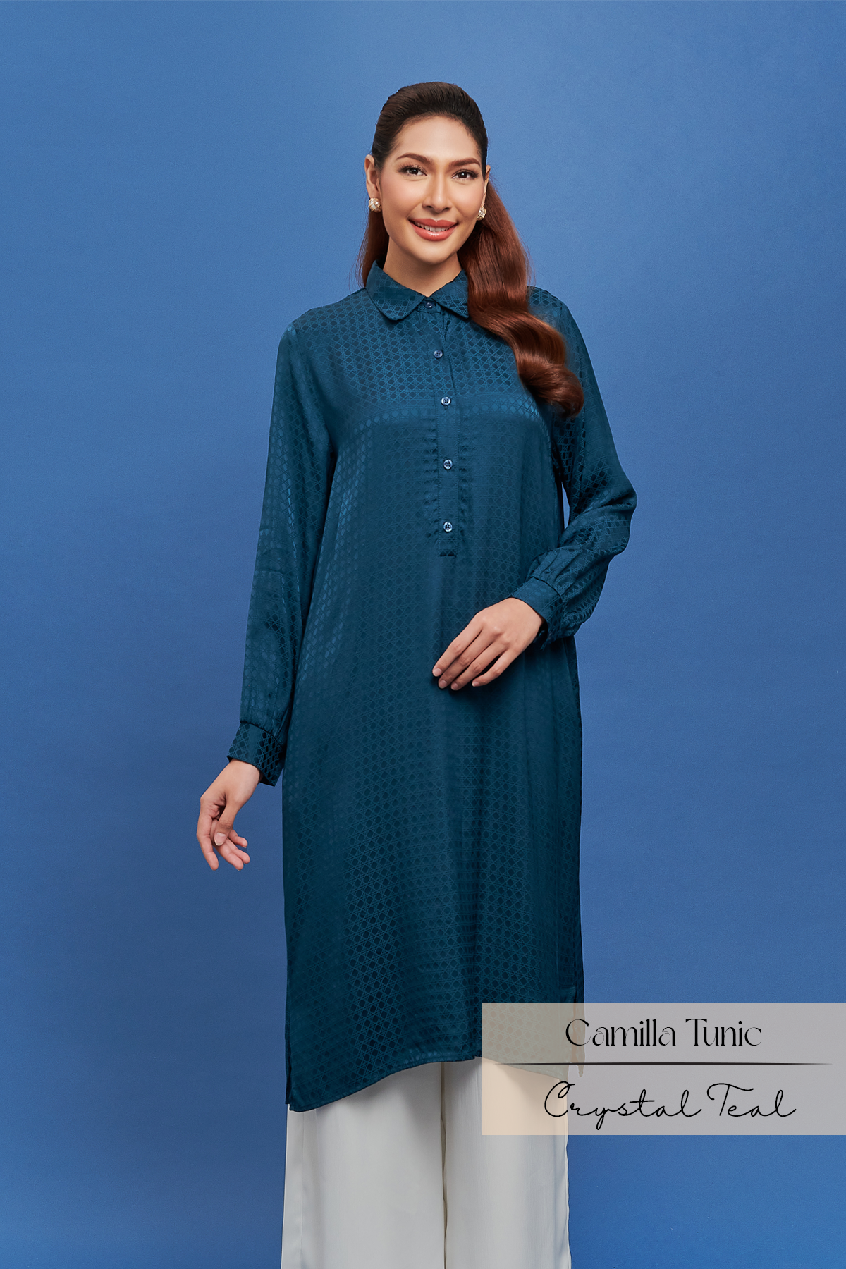 Camilla Tunic: Crystal Teal