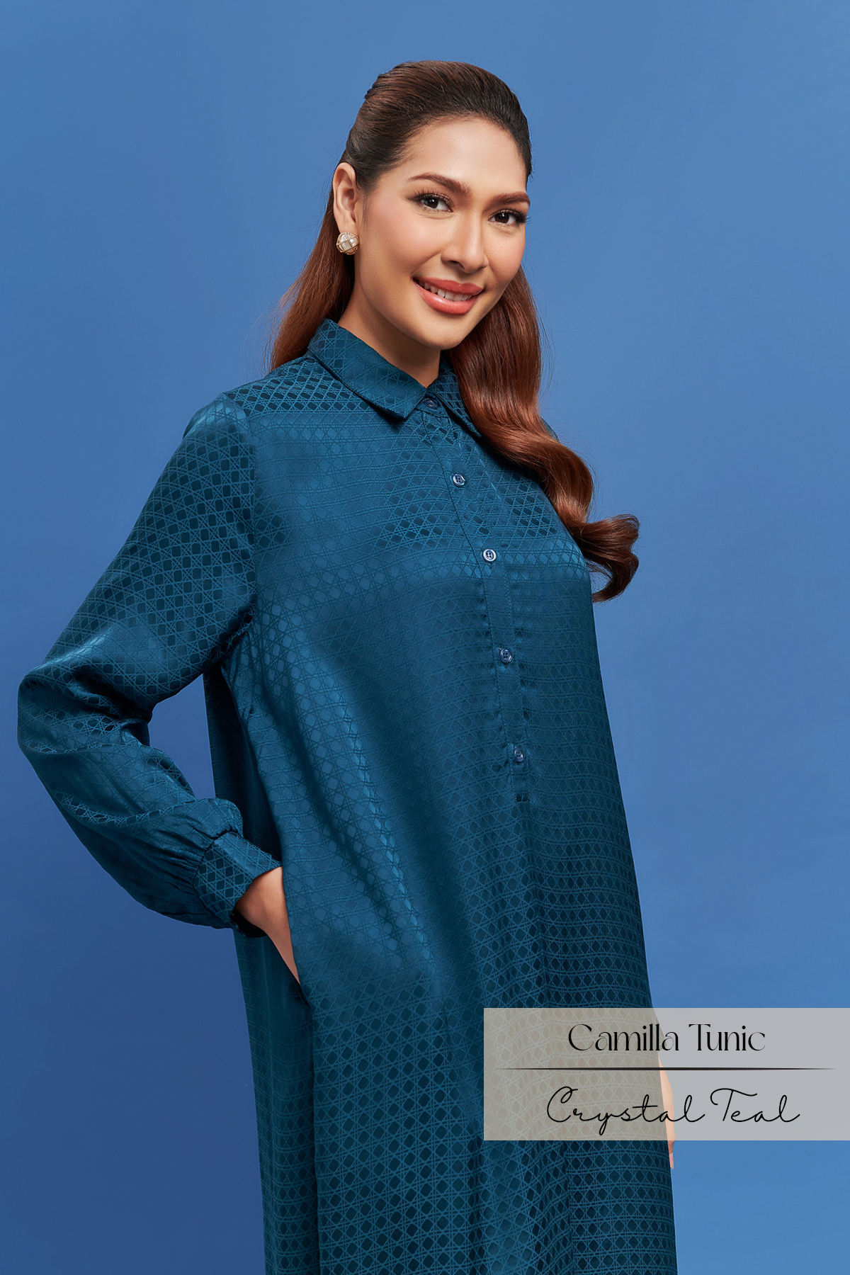 Camilla Tunic: Crystal Teal