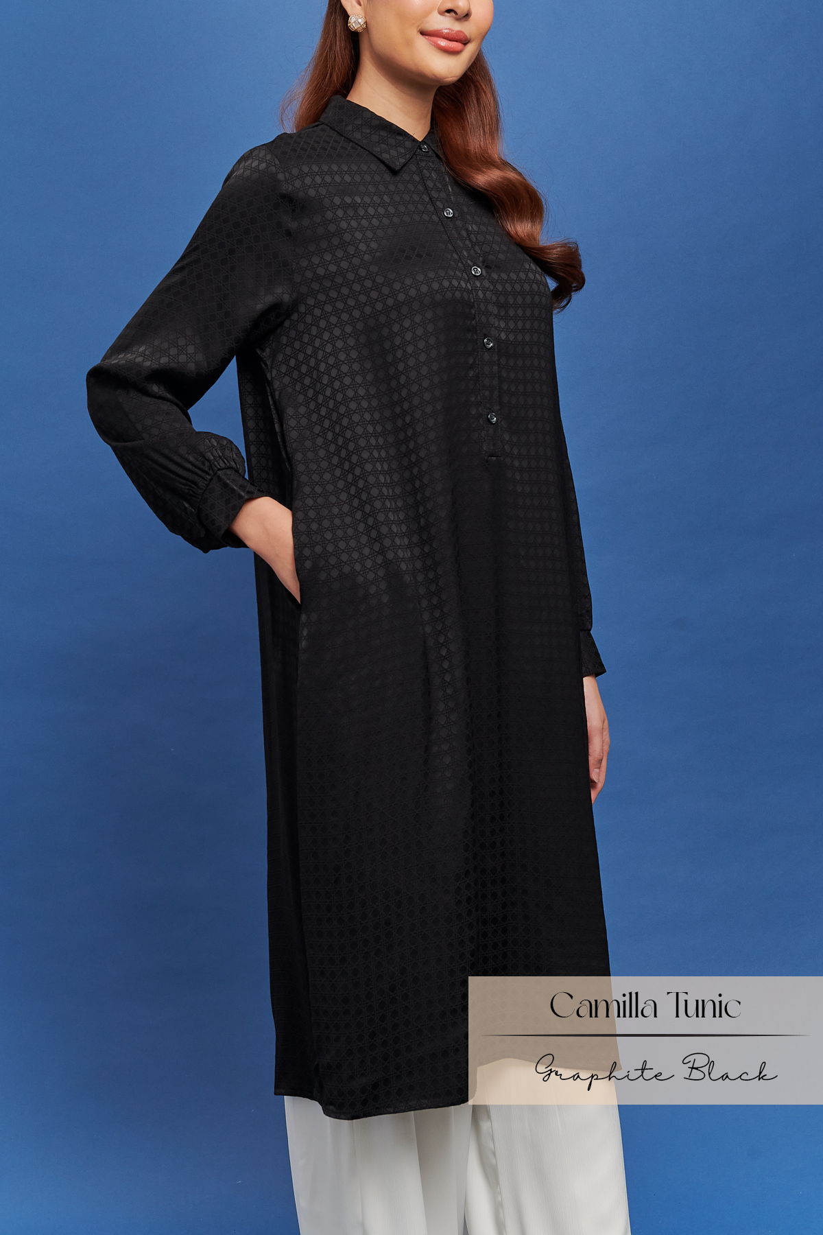Camilla Tunic: Graphite Black