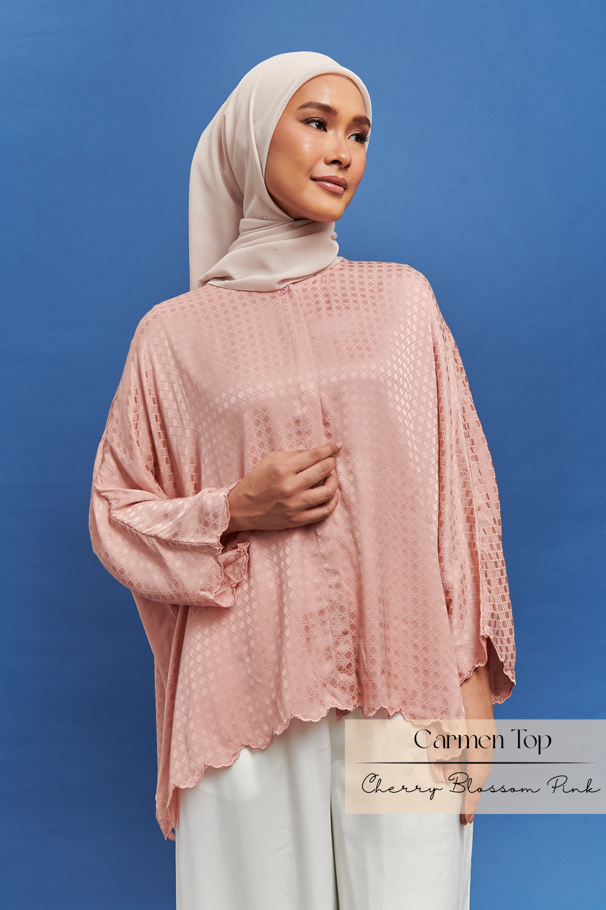 Carmen Blouse: Cherry Blossom Pink