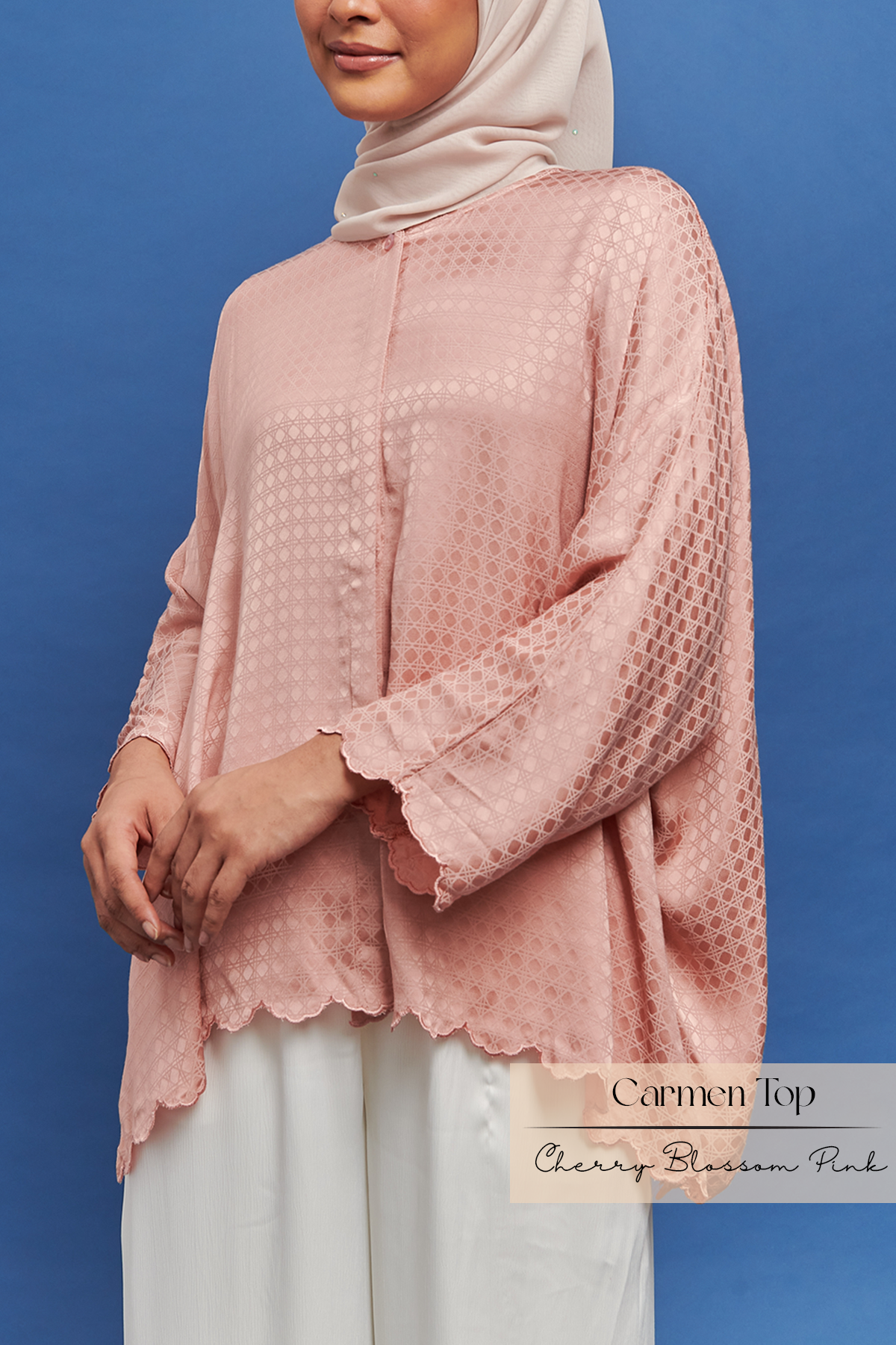 Carmen Blouse: Cherry Blossom Pink