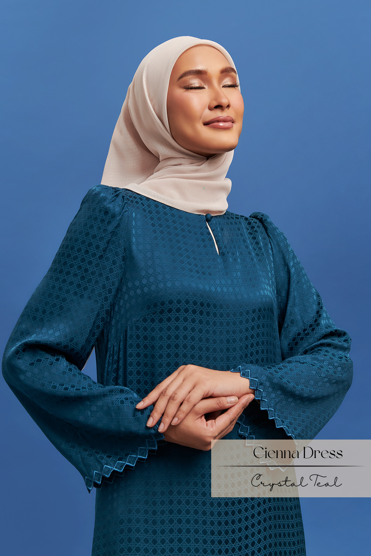 Cienna Dress: Crystal Teal