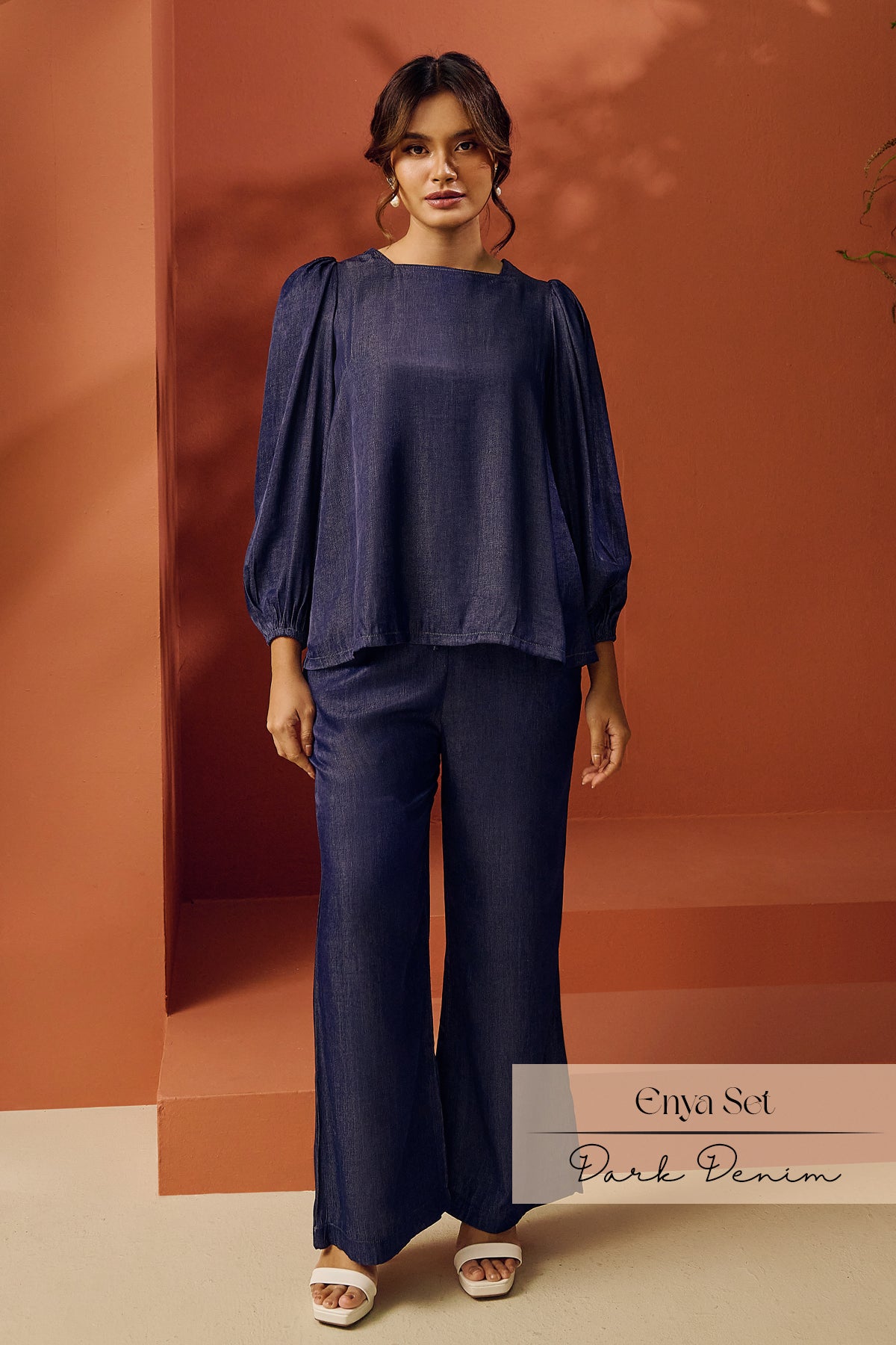 Enya Pant Sets | Dark Denim