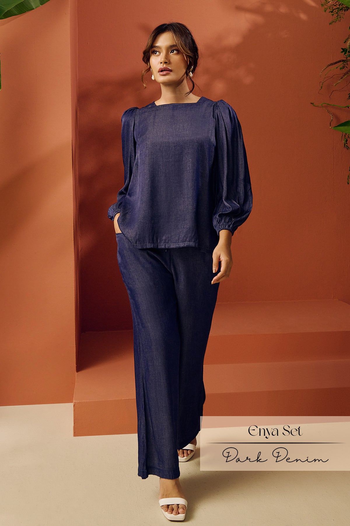 Enya Pant Sets | Dark Denim