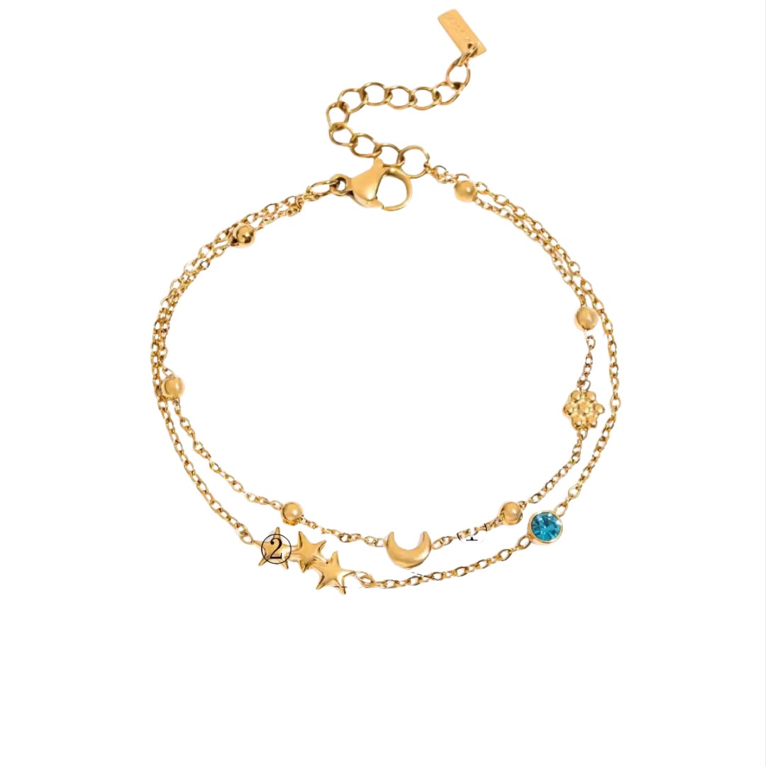 Element Bracelet | Blue Crystal