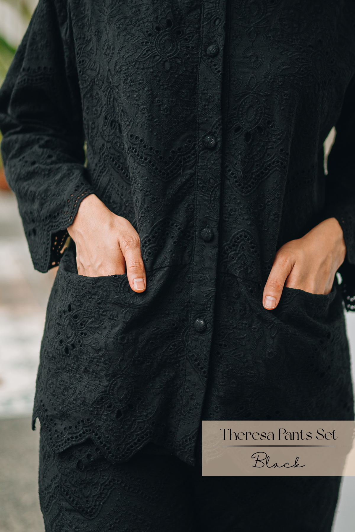 Theresa Pants Set: Black