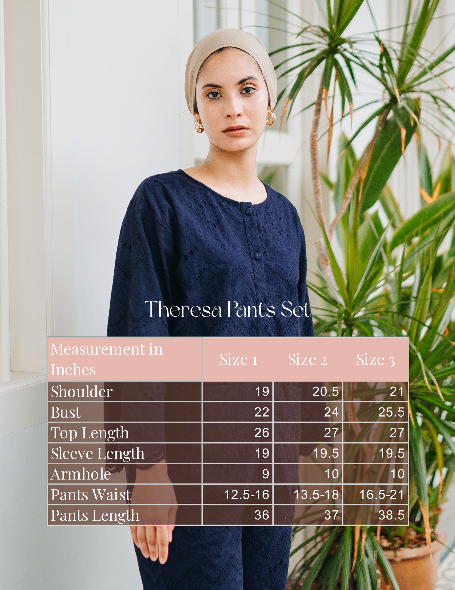 Theresa Pants Set: White