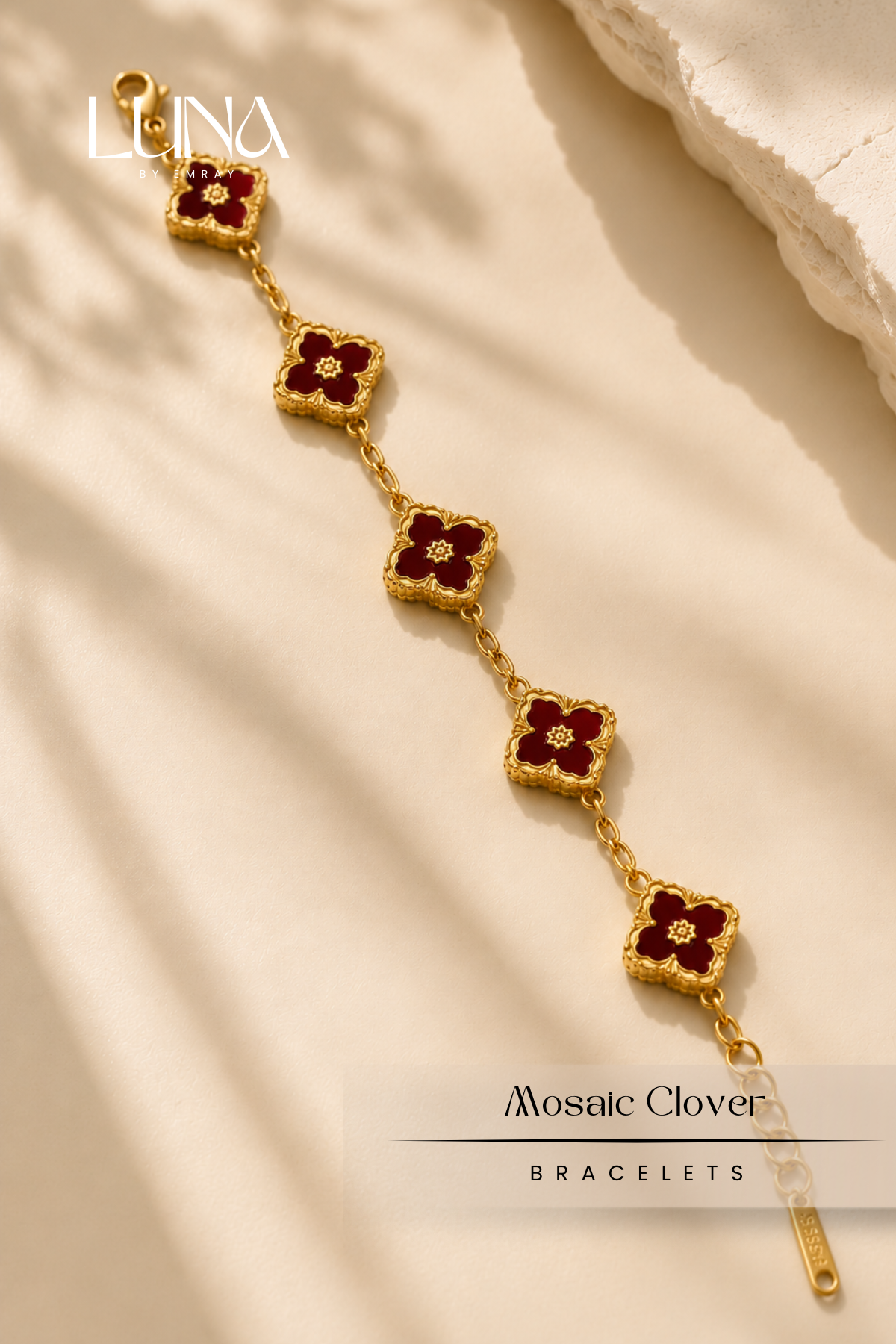 Luna: Element Mosaic Clover Bracelet