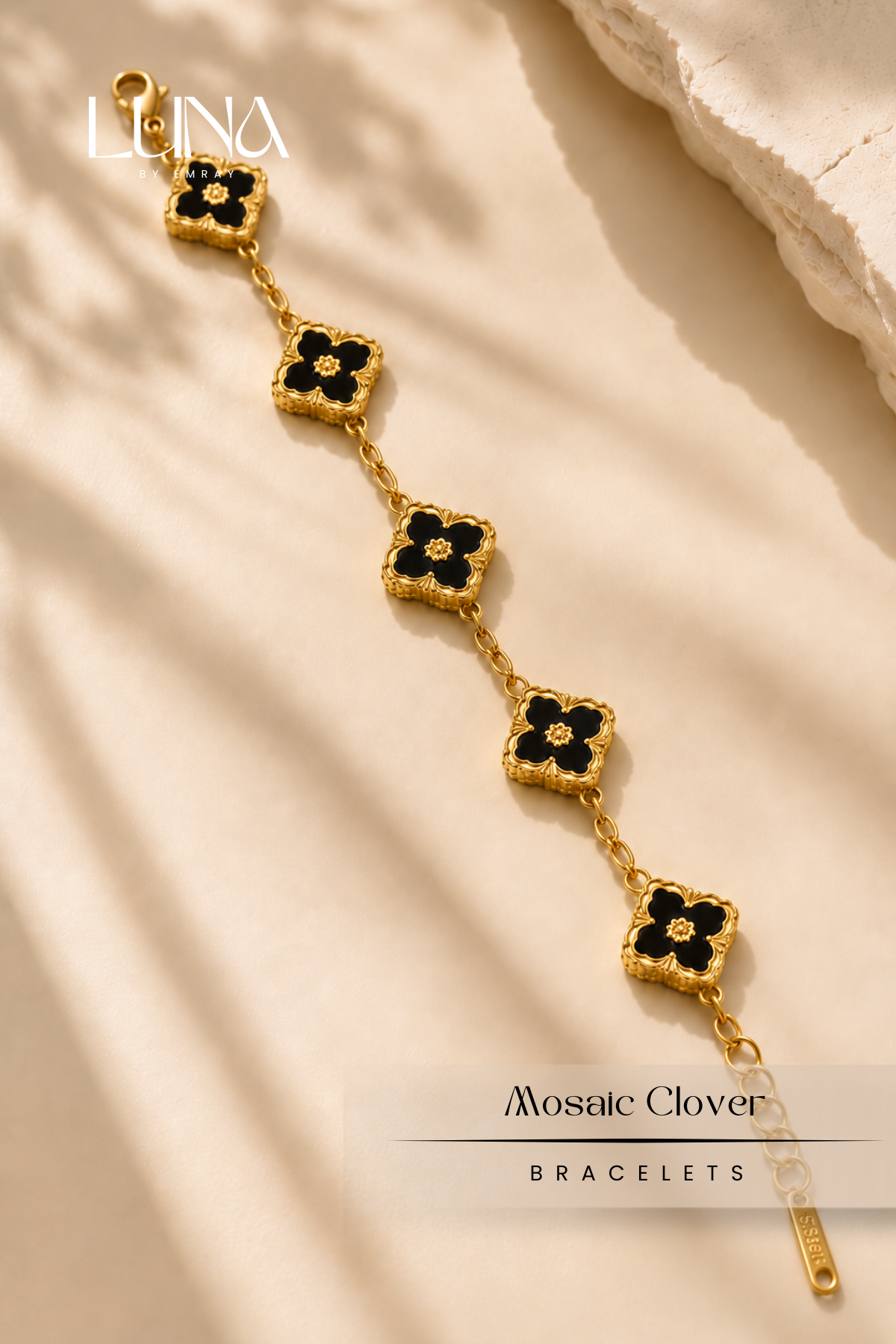 Luna: Element Mosaic Clover Bracelet