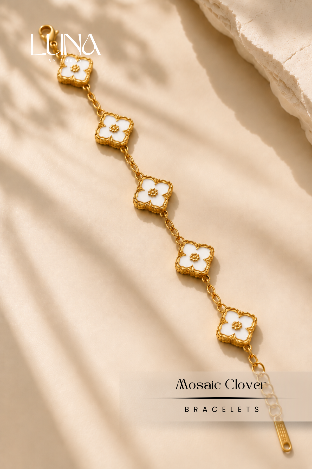 Luna: Element Mosaic Clover Bracelet