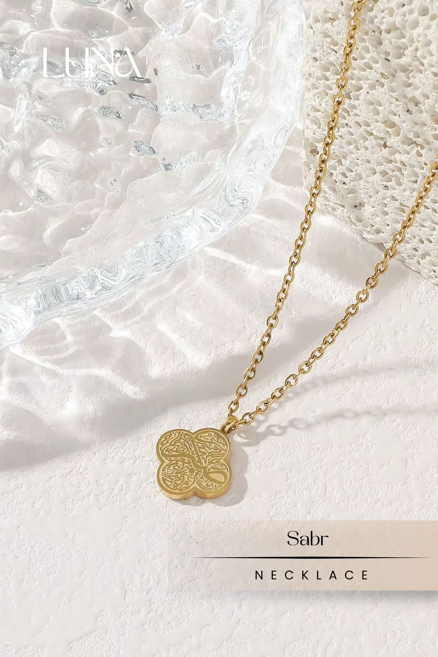 Luna: Sabr Clover Necklace
