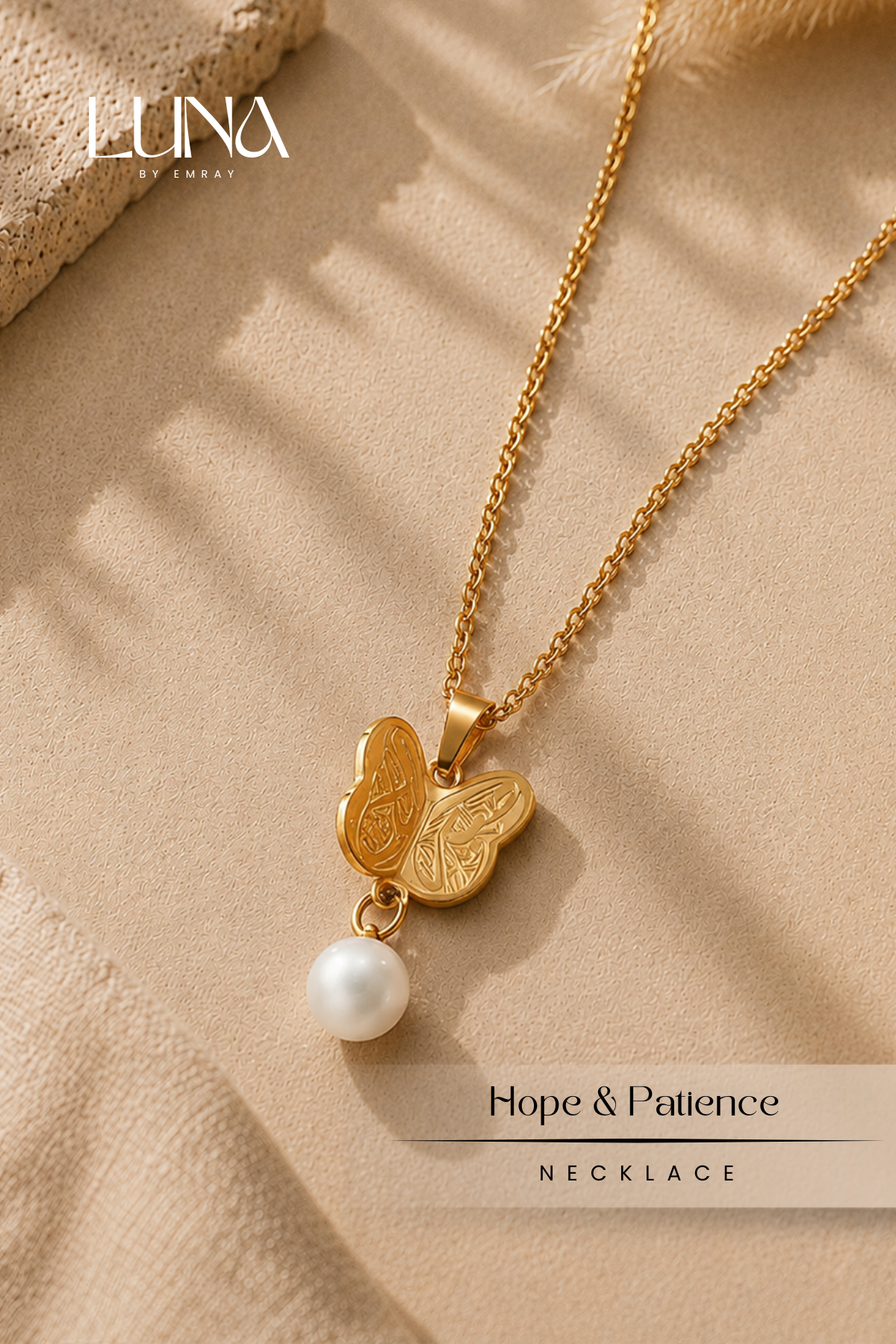 Luna: Wings of Hope & Patience Necklace & Earrings