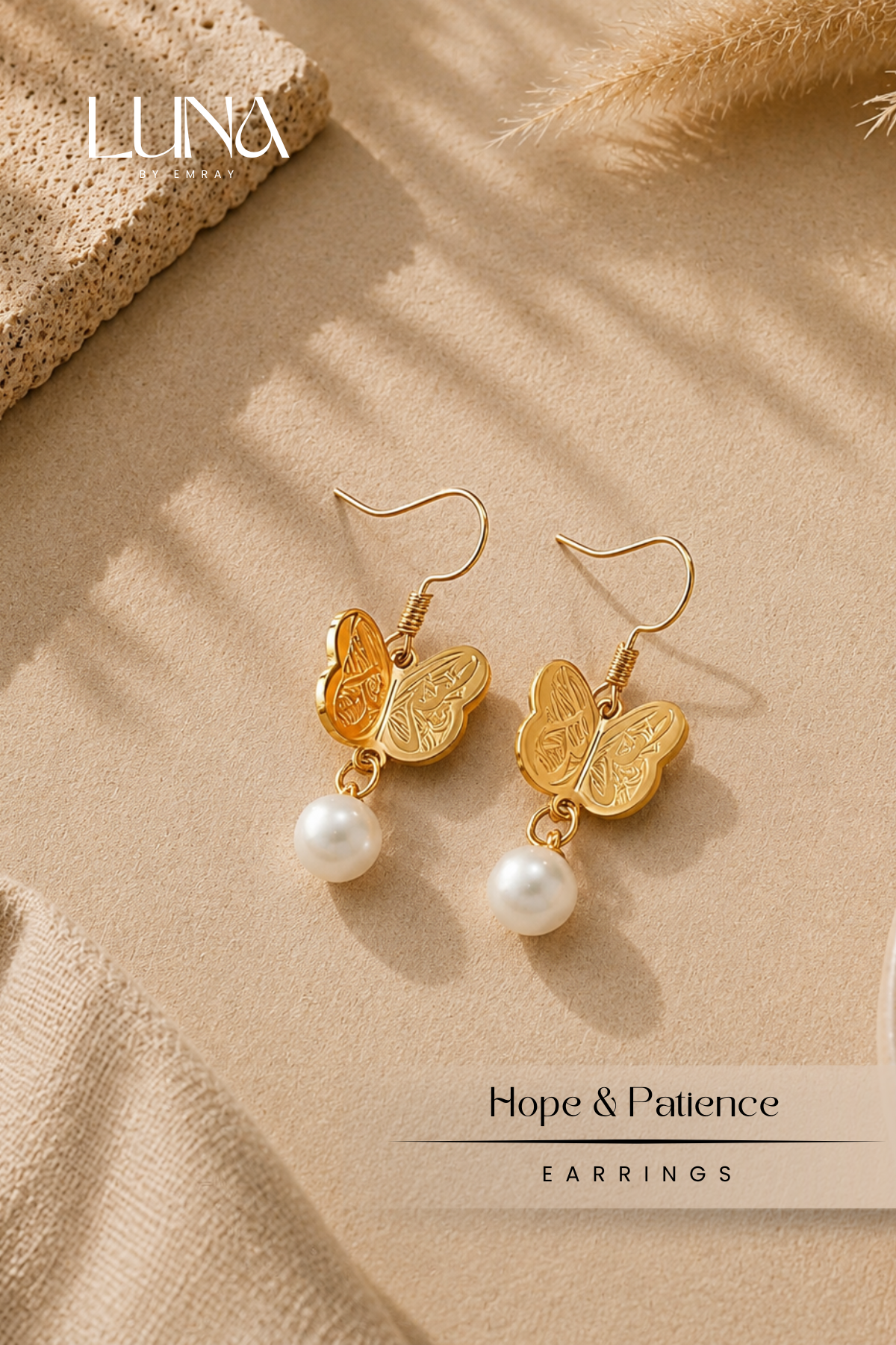Luna: Wings of Hope & Patience Necklace & Earrings