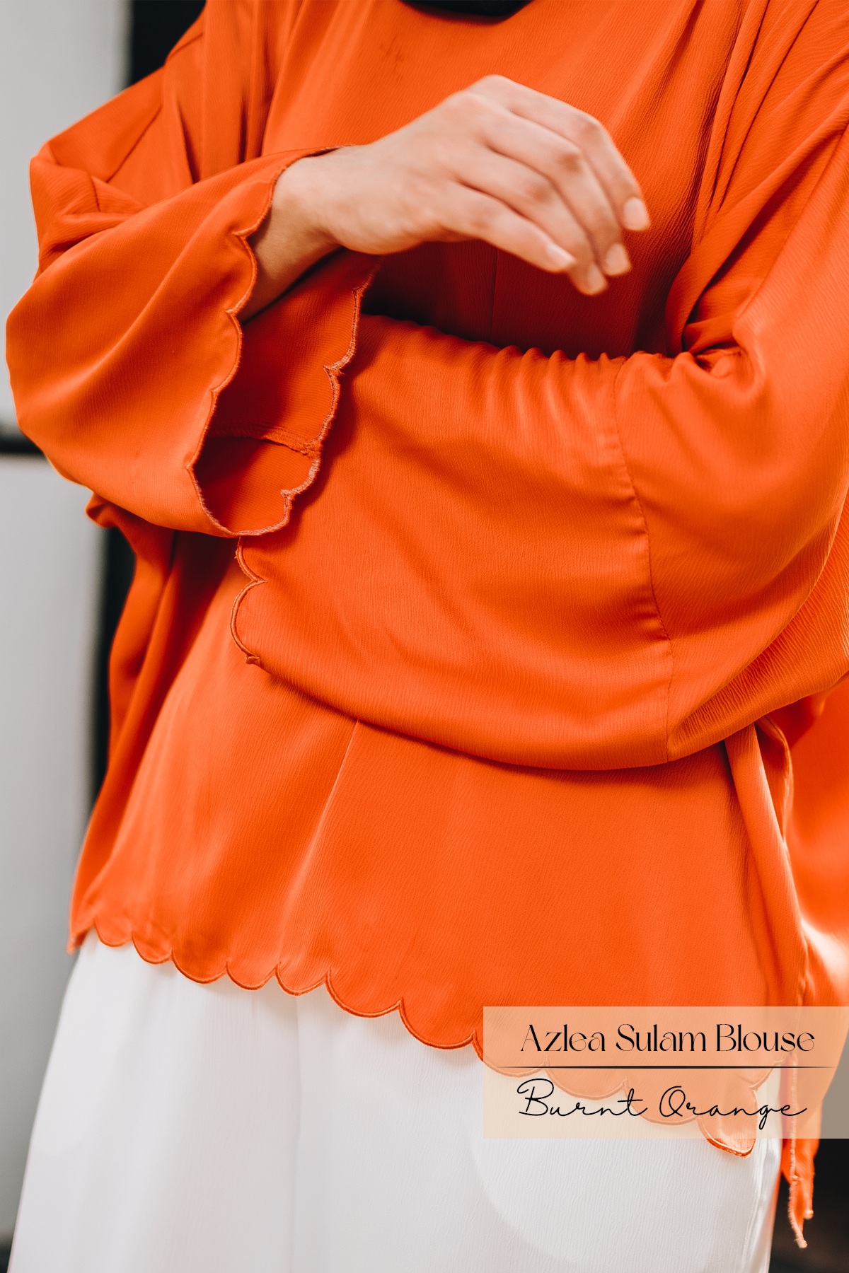 Azlea Sulam Blouse: Burnt Orange