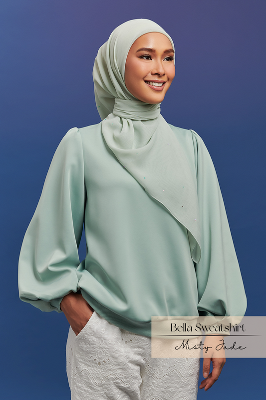 Bella Sweatshirt: Misty Jade
