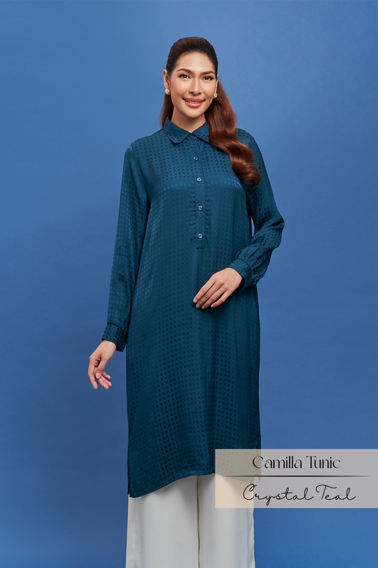 Camilla Tunic: Crystal Teal