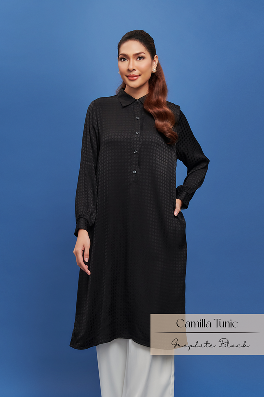 Camilla Tunic: Graphite Black