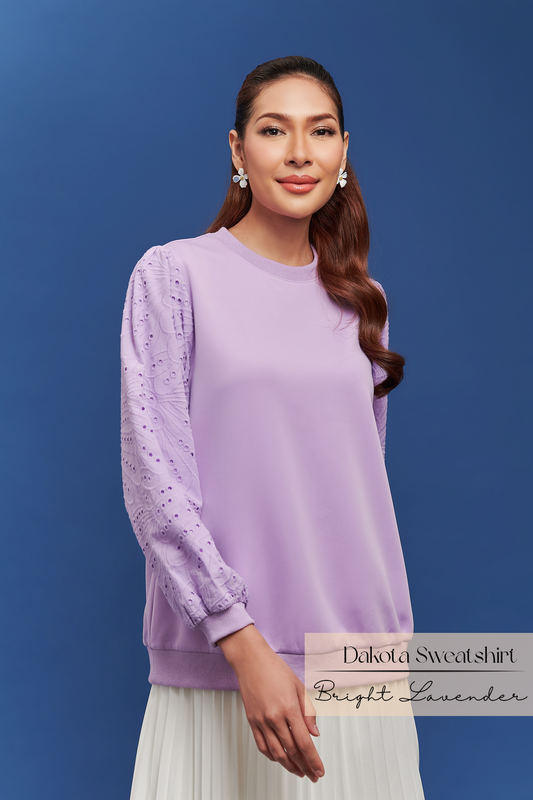 Dakota Sweatshirt: Bright Lavender