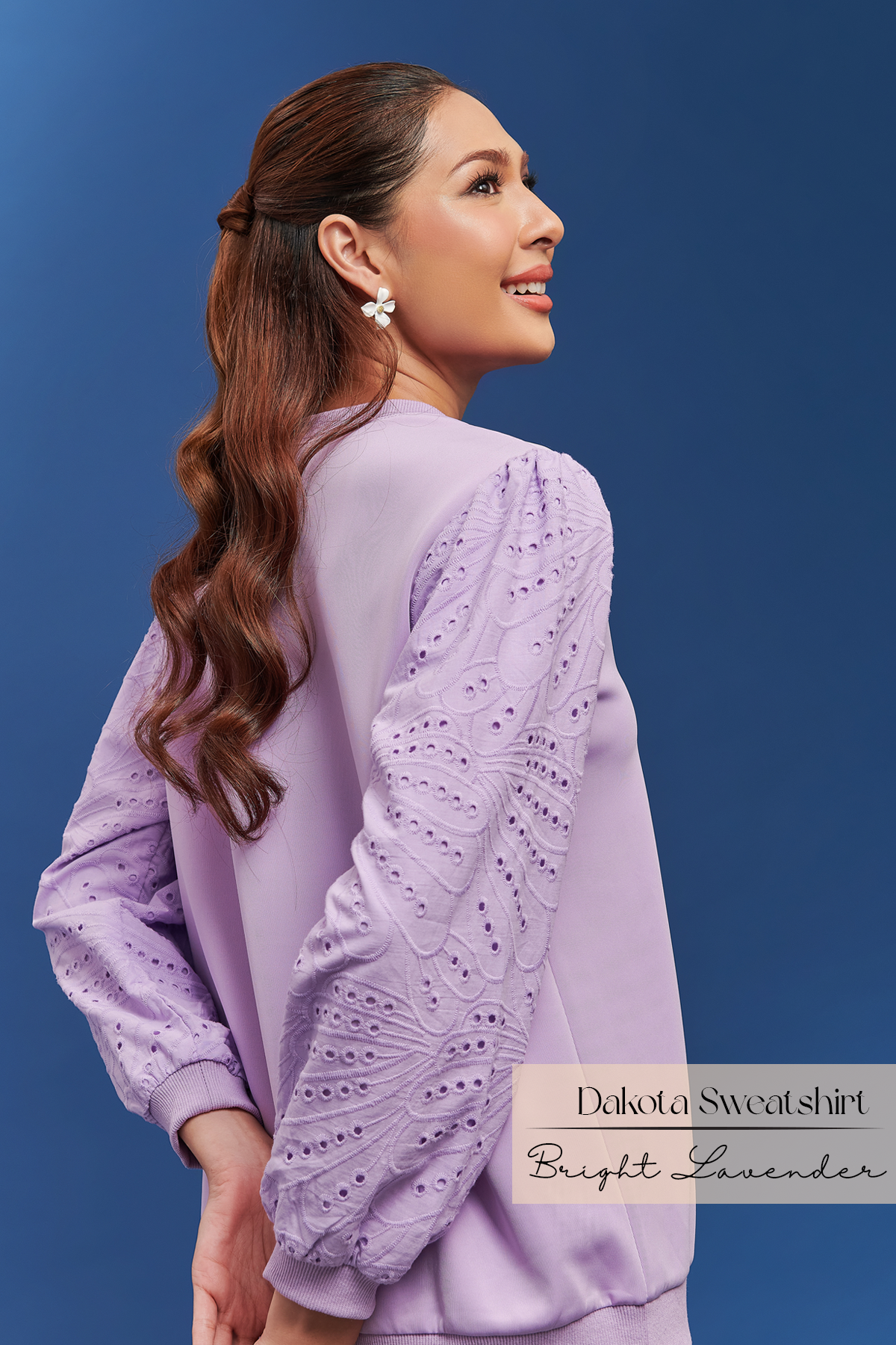 Dakota Sweatshirt: Bright Lavender