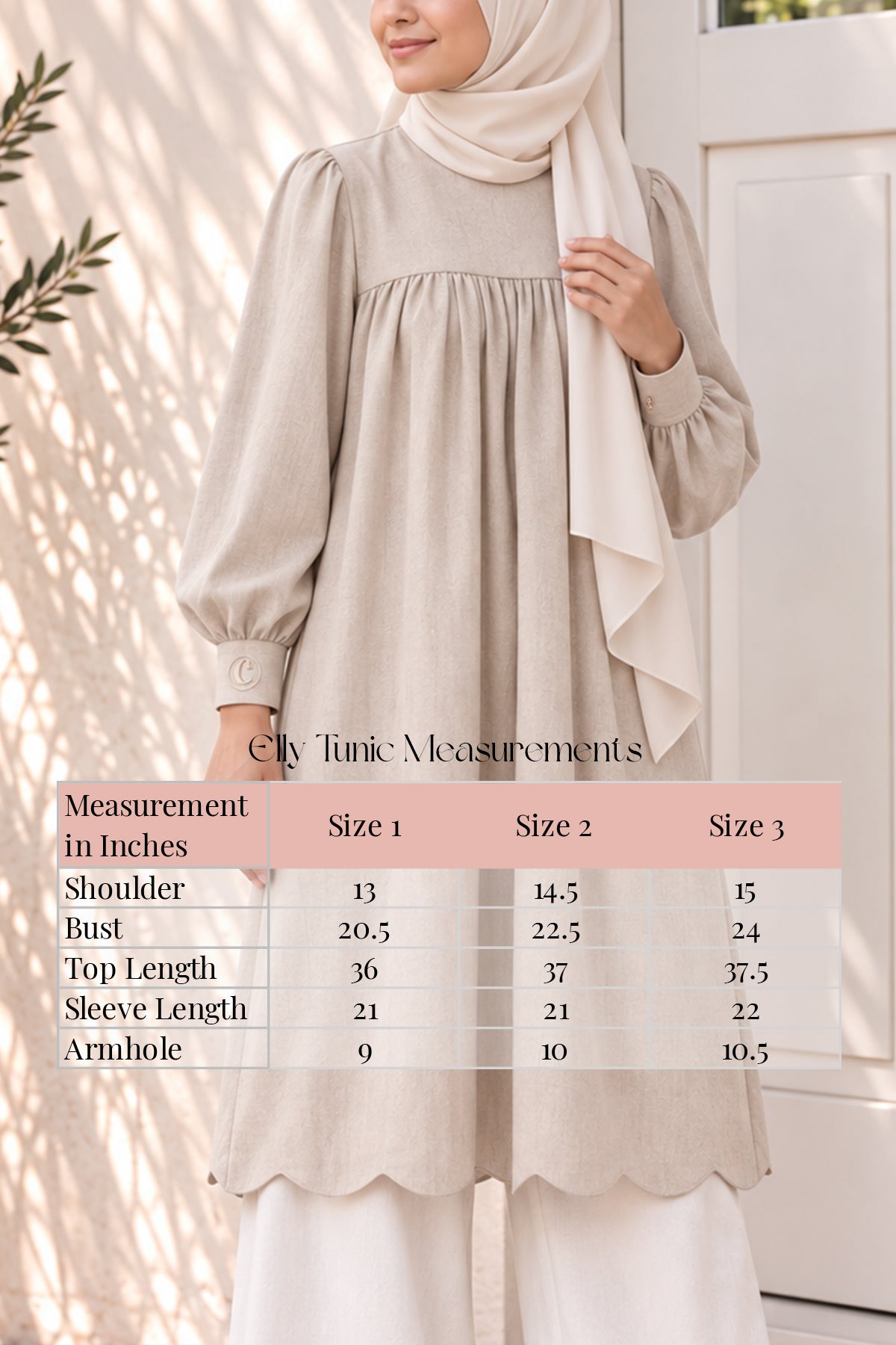 Elly Babydoll Tunic | Blush Pink