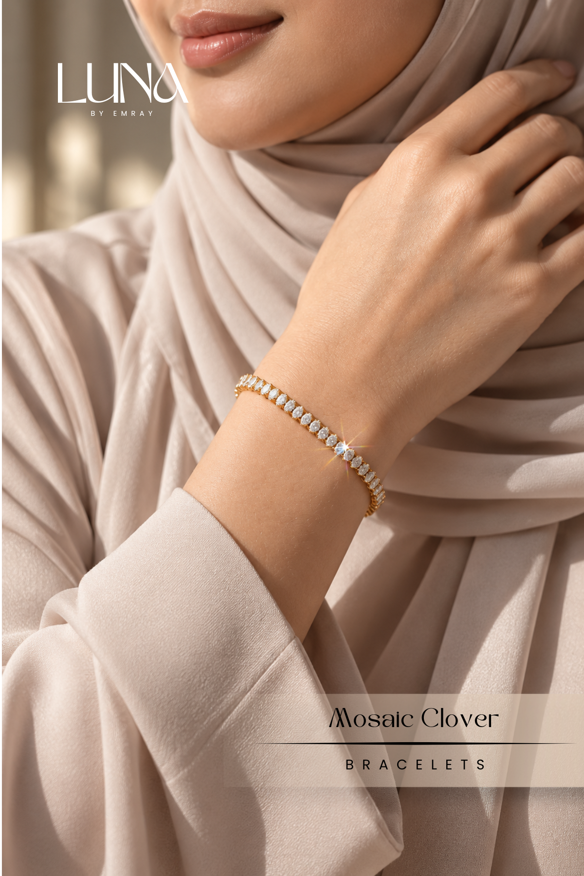 Luna: Mini Marquise Tennis Bracelet