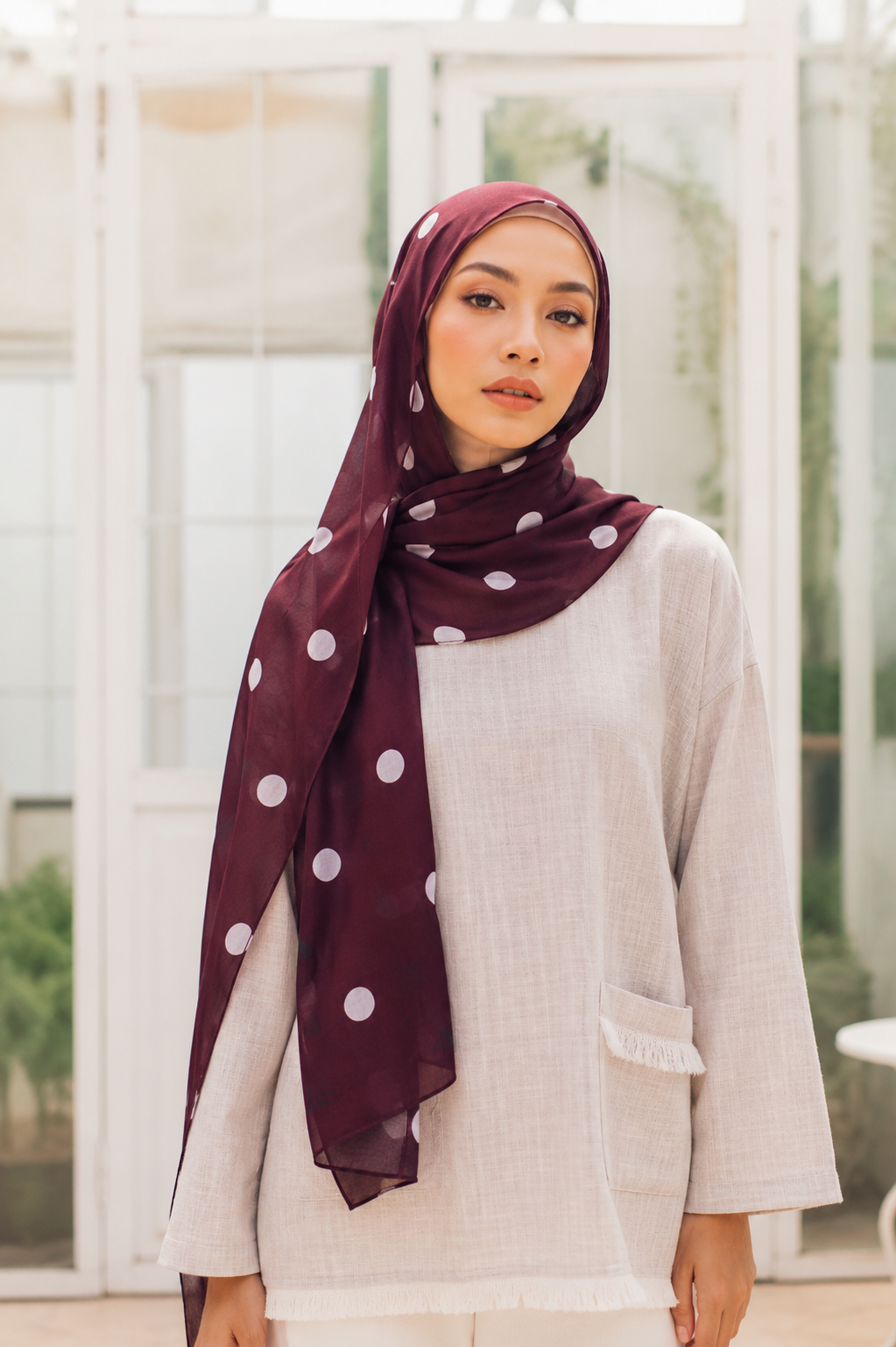 Ulva Polka Modal Shawl
