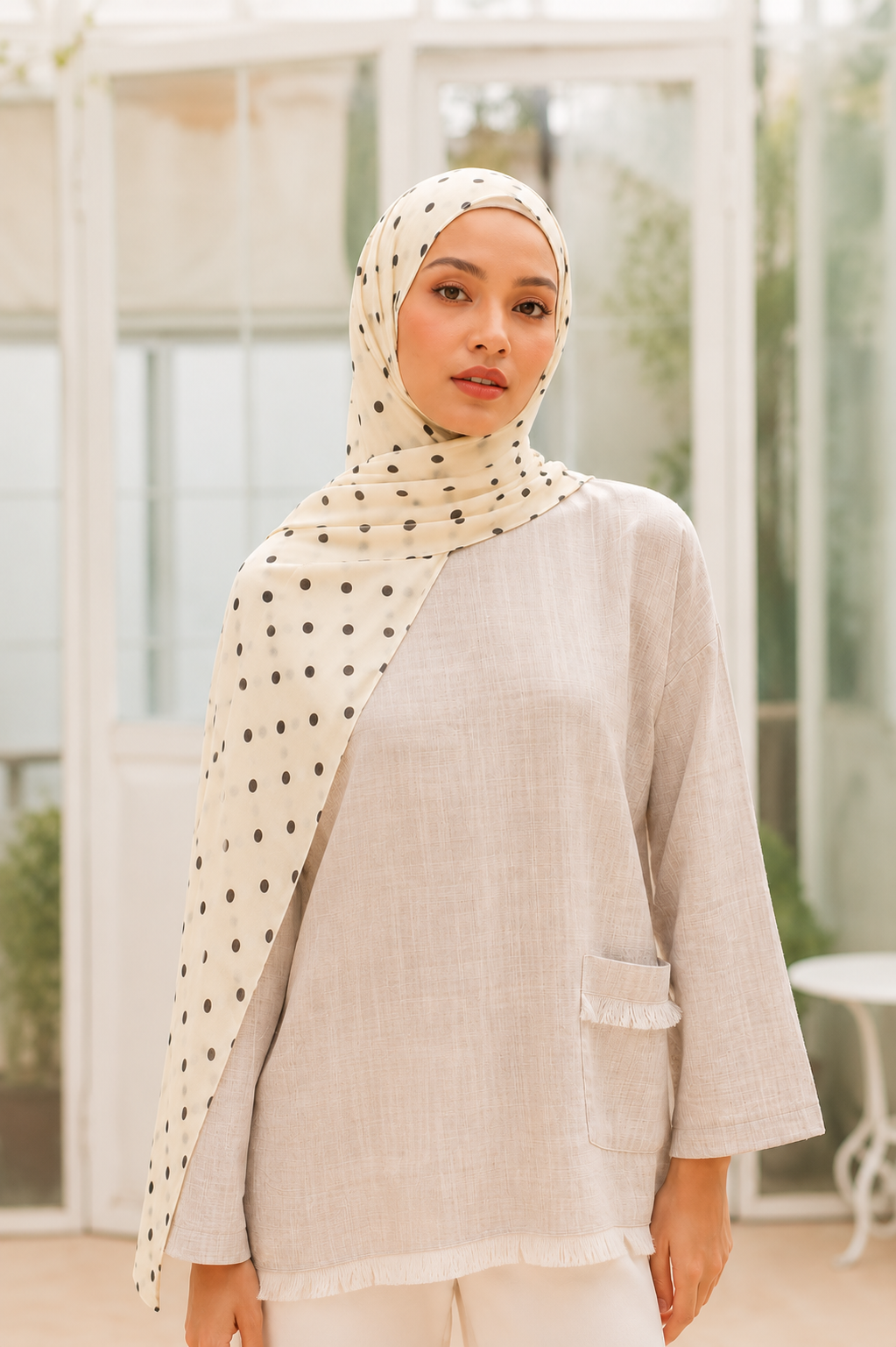 Ulva Polka Modal Shawl