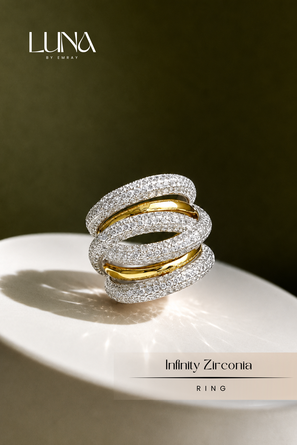 Luna: Infinity Zirconia Ring