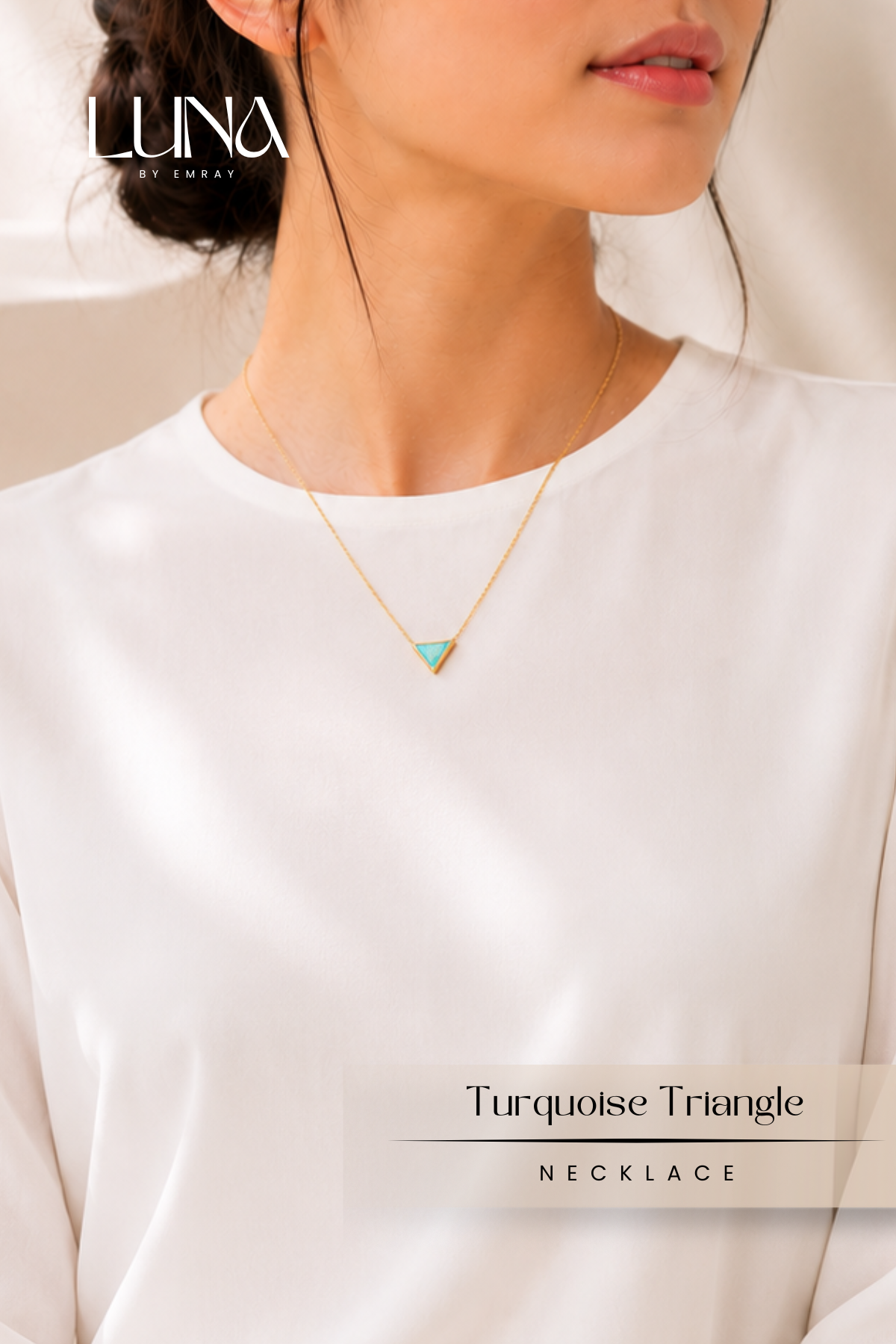 Luna: Element Turquoise Triangle Necklace