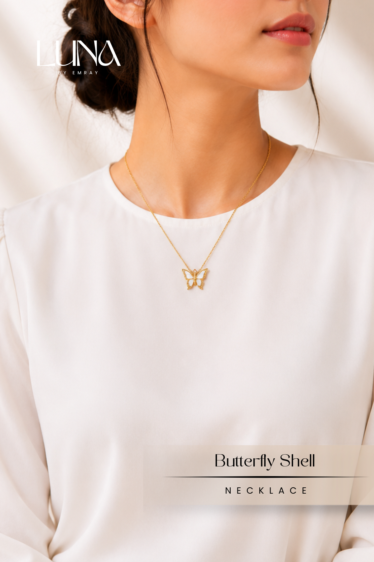 Luna: Element Butterfly Shell Necklace