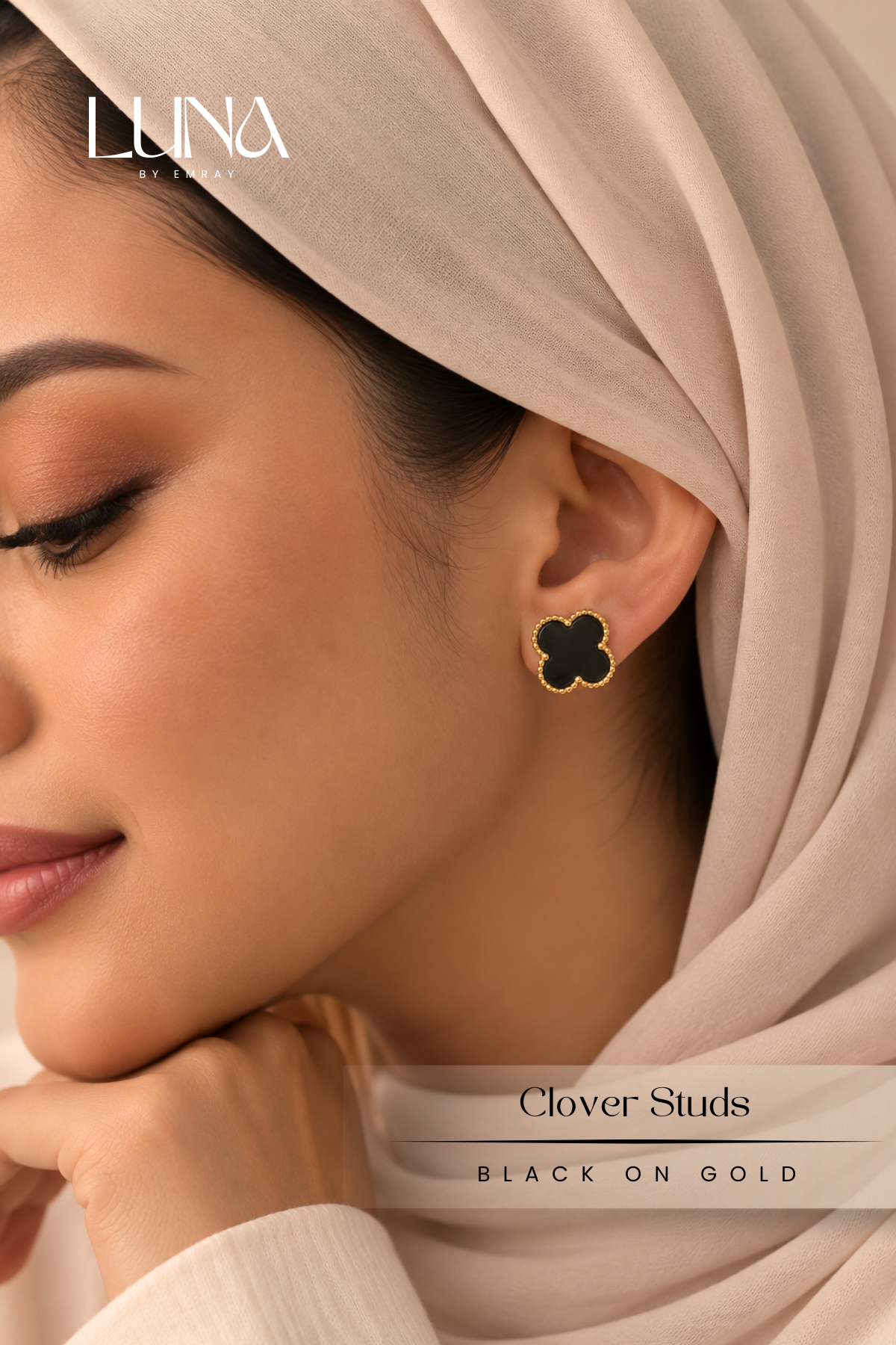 Luna: Element Clover Studs Earrings