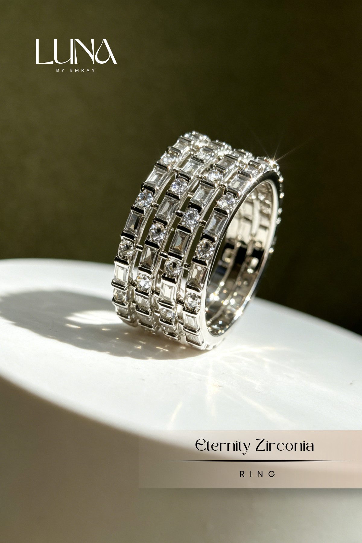 Luna: Eternity Zirconia Ring