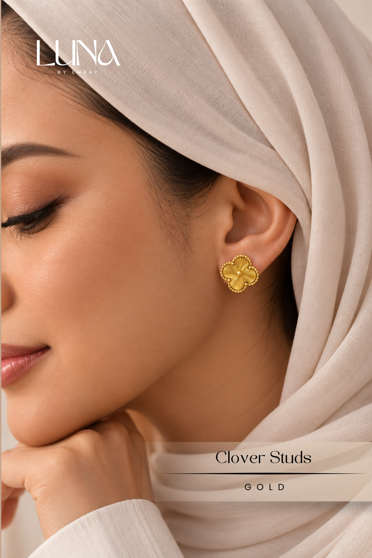 Luna: Element Clover Studs Earrings