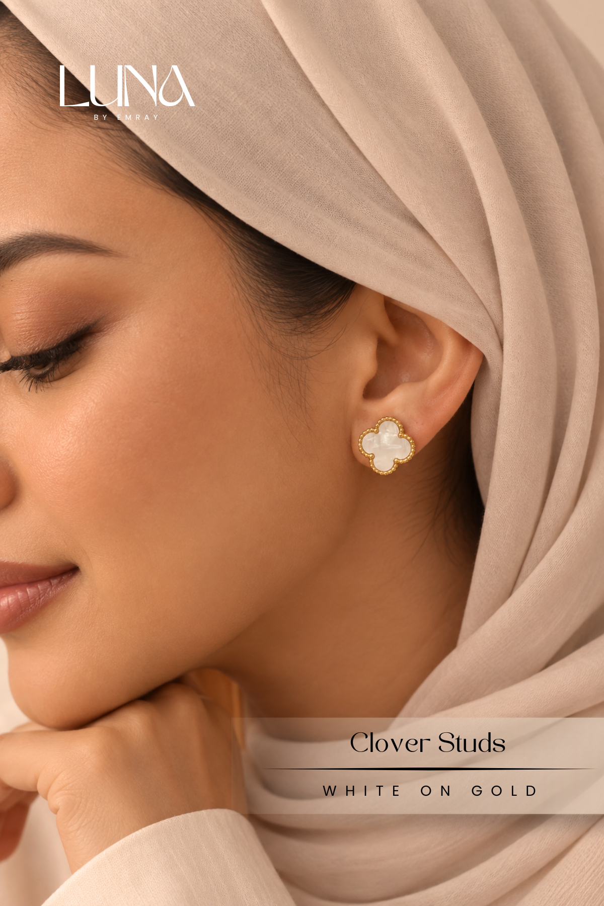 Luna: Element Clover Studs Earrings