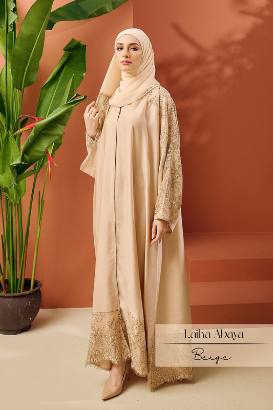 Laiha Abaya: Beige